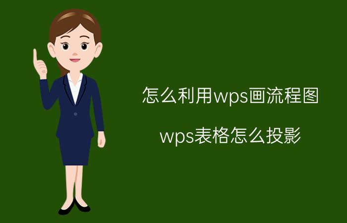 怎么利用wps画流程图 wps表格怎么投影？